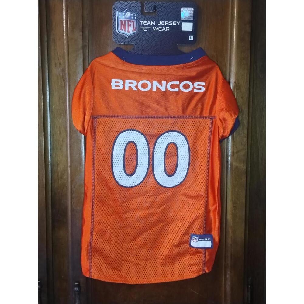 Denver broncos dog team jersey size large